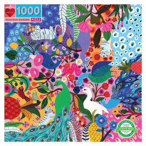 eeBoo-Puzzle 1008 Teile: Pfauengarten