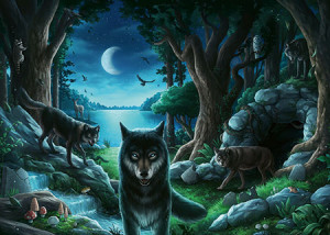 Ravensburger-Puzzle 759 Teile: Exit Puzzle - Wolfsgeschichten