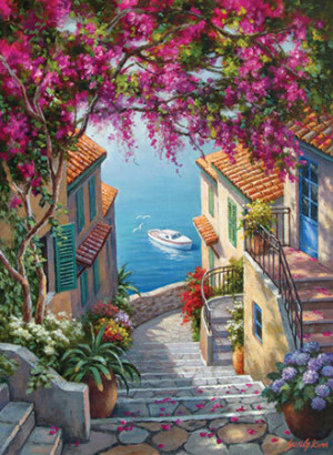 Treppe zum Meer