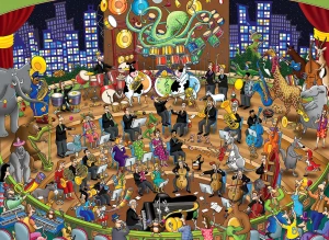 Perre-Puzzle 1000 Teile: Trubel beim Orchester