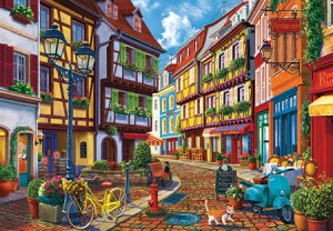 Perre-Puzzle 500 Teile: Verschlafene Gasse