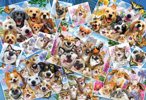 Perre-Puzzle 2000 Teile: Tierselfie - Collage
