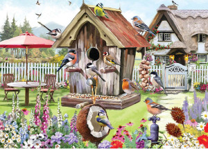 Otter House-Puzzle 1000 Teile: Gefiederte Bewohner