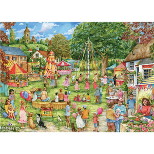 Otter House-Puzzle 1000 Teile: Auf dem Dorffest