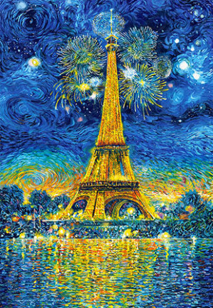 Castorland-Puzzle 1500 Teile: Silvester am Eiffelturm