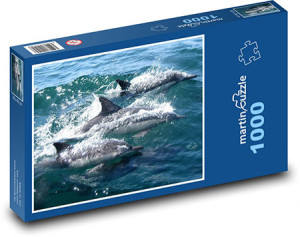 MC Print-Puzzle 1000 Teile: Synchronschwimmen der Delfine
