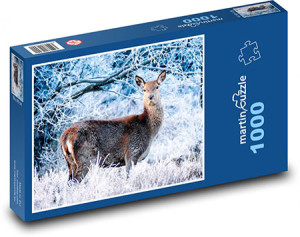 MC Print-Puzzle 1000 Teile: Rotwild im Winter