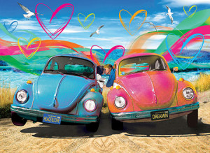 Eurographics-Puzzle 1000 Teile: Käfer Kuss