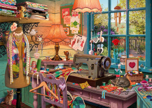Schmidt-Spiele-Puzzle 1000 Teile: Im Nähzimmer