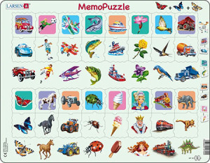 Larsen-Puzzle 32 Teile: Memo - Ähnlichkeiten
