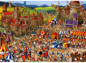 Heye-Puzzle 1000 Teile: Mittelalterspiele