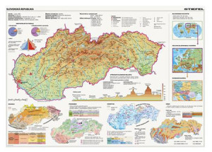 Dinotoys-Puzzle 2000 Teile: Physische Karte der Slowakei