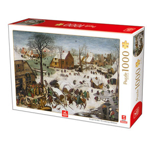 Deico-Puzzle 1000 Teile: Die Volkszählung zu Bethlehem, Bruegel der Ältere