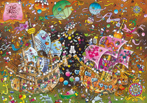 Clementoni-Puzzle 6000 Teile: Der Kuss, Mordillo