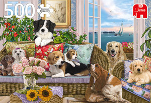 Jumbo-Puzzle 500 Teile: Pelzige Freunde