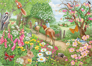 Jumbo-Puzzle 1000 Teile: Ausritt am Nachmittag