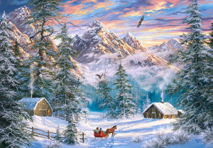 Castorland-Puzzle 1000 Teile: Weihnachten in den Bergen