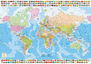 Educa-Puzzle 1500 Teile: Politische Weltkarte