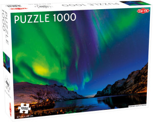 Tactic-Puzzle 1000 Teile: Nordlichter über Tromso