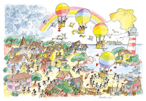 Akena-Puzzle 1000 Teile: Ballonfest