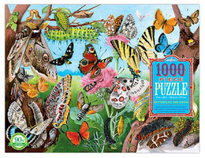 eeBoo-Puzzle 1000 Teile: Schmetterlinge und Motten