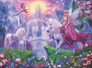 Ravensburger-Puzzle 200 Teile: Magische Einhornnacht