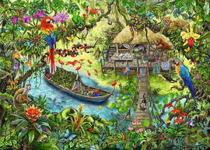 Ravensburger-Puzzle 368 Teile: Exit Puzzle - Die Dschungelexpedition