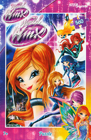 Steppuzzle-Puzzle 560 Teile: Winx Club - Bunte Welt