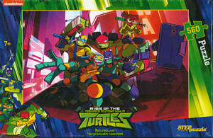 Steppuzzle-Puzzle 560 Teile: Der Aufstieg der Turtles