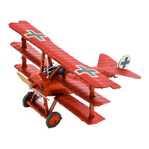 Metal Earth-Puzzle 30 Teile: Metal Earth|Tri-Wing Fokker Roter Baron - 3D Metall Puzzle