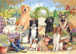 Otter House-Puzzle 500 Teile: Niedliche Hunde