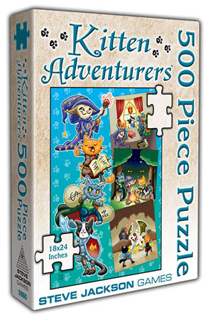 Steve Jackson Games-Puzzle 500 Teile: Kitten Adventurers