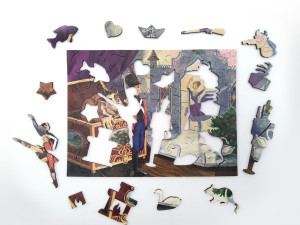 Bambytoys-Puzzle 65 Teile: Holzpuzzle - Der standhafte Zinnsoldat