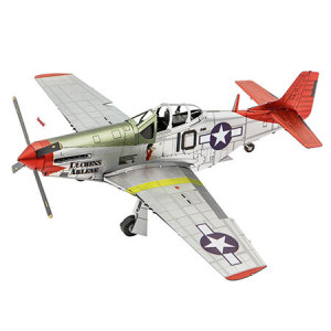 Metal Earth: Premium Series - Tuskegee Airmen P-51D Mustang - 3D Metall Puzzle