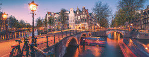 Ravensburger-Puzzle 1000 Teile: Abend in Amsterdam