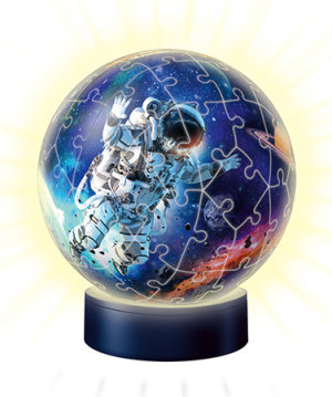 Ravensburger-Puzzle 72 Teile: 3D Nachtlicht-Puzzle Astronauten