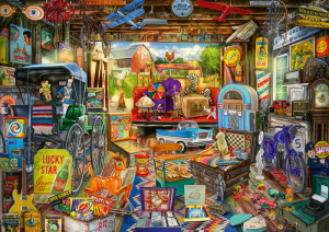 Schmidt-Spiele-Puzzle 500 Teile: Garagen-Flohmarkt