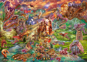 Schmidt-Spiele-Puzzle 2000 Teile: Der Schatz der Drachen