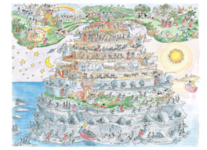 Akena-Puzzle 1080 Teile: Göttliche Komödie - Purgatorio