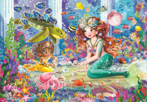 Ravensburger-Puzzle 24 Teile: Zauberhafte Meerjungfrauen