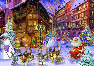 Piatnik-Puzzle 1000 Teile: Weihnachtsdorf