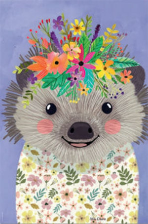 Heye-Puzzle 500 Teile: Floral Friends - Lustiger Igel