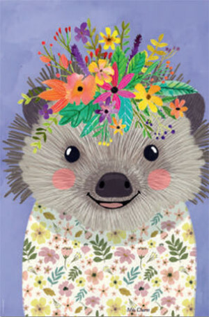 Floral Friends - Lustiger Igel