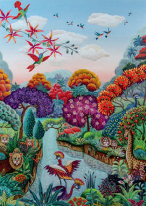 Heye-Puzzle 500 Teile: Exotic Garden - Pflanzenparadies