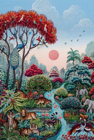 Heye-Puzzle 2000 Teile: Exotic Garden - Wildparadies