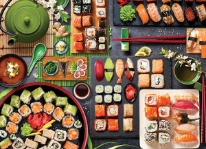 Eurographics-Puzzle 1000 Teile: Sushi Tisch