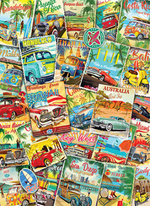 Eurographics-Puzzle 1000 Teile: Alte Reisewerbung