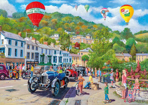 Gibsons-Puzzle 500 Teile: Das Oldtimertreffen