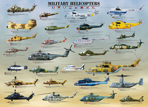 Eurographics-Puzzle 500 Teile: Militärhelikopter