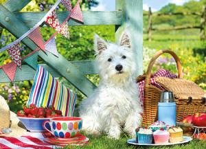 Eurographics-Puzzle 500 Teile: Scottie Hunde Picknick